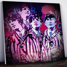 MARCO MARK - 'Purple Beatles' • Hand Signed Print On Canvas