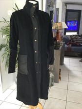 Manteau long veste IRO taille 38/40 Bi-matière laine noire bon état