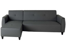 Canapé d'angle Charlie 4 places Polyester Lavable Salon Contemporain Mode Europe