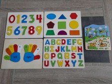 Lot de 5 Puzzles en bois pour enfant