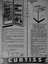 PUBLICITÉ 1956 CURTISS MACHINE A LAVER RÉFRIGÉRATEUR - ADVERTISING 