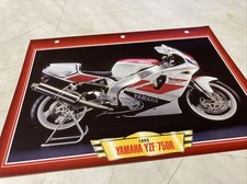 Yamaha YZF750R Genesis 750 1993 fiche carte moto passion collection Atlas