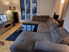 Canapé d'angle en U, convertible, design et confort