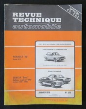 REVUE TECHNIQUE AUTOMOBILE RTA  RENAULT 12 & LANCIA BETA n° 374 1978
