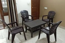 Chaises de table en plastique de haute qualité avec lot de 4 chaises