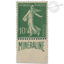 FRANCE N°188A SEMEUSE "MINERALINE", MAGNIFIQUE TIMBRE NEUF SIGNÉ JF BRUN-1924