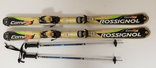 Ski Rossignol enfant Comp 9 120 cm + paire de bâtons aluminium Alloy 80 cm