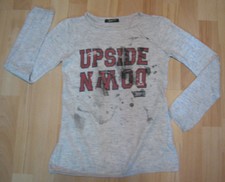 CHIPIE - Pull gris chiné léger imprimé - Taille 10 ans