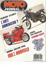 MOTO JOURNAL N°908 HONDA 750 VFR 1990 / SIDE-BIKE COMANCHE / 125 MOTOBECANE 1955