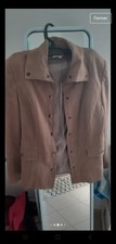 Blazer femme Marron taille 38 simili daim veste de  la marque 123
