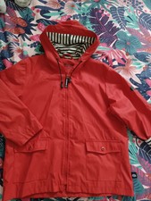 10 ans superbe manteau capuche de qualité doublé marin "HUBLOT" tbe