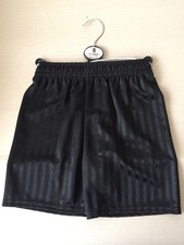 NEW Children's Noir École Pe Shorts SPORTS/JEUX 4-12 Ans Garçons/Filles UK Made
