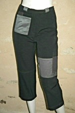 PAUSE CAFE Taille 38 Superbe pantacourt noir et gris femme corsaire