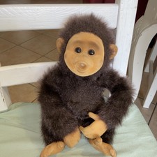 Peluche Doudou Singe Ideal Loisirs Suce Son Pouce, Pouet dans le ventre  vintage