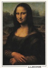 Carte postale postcard 10x15cm TABLEAUX PEINTURE PEINTRE L DE VINCI JOCONDE 4