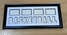 Wall Frame 30 X 14 Basketball Collage Matted 4x6 Pictures