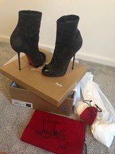 Christian Louboutin metaliboot 120 Daim Gris 38 UK 5