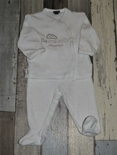 VAN179 ~ 6 mois KIABI ~ Superbe Pyjama velours blanc 2 pièces Mixte ~