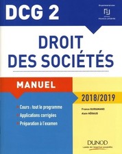 3072732 - DCG 2 - droit des sociétés 2018/2019 - manuel : Manuel (2018-2019) - F