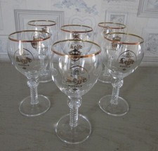 Ensemble de 6 verres neufs 33 cl Bière Leffe Royale Couronne Ritzenhoff Cristal 