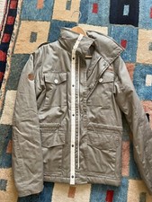 O'Neill - Parka à capuche rétractable beige et blanc - M S