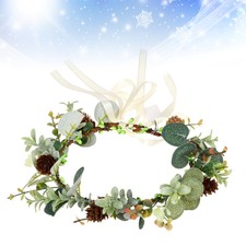 1PC Pomme De Pin Guirlande Simulation Plante Guirlande pour les Femmes Dames