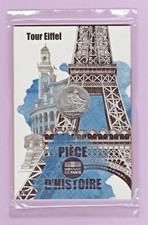 FRANCE 2019, 10 Euro Argent, TOUR EIFFEL, "Pièce d'Histoire" n° 9 / UNC Blister