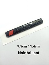 1 logo emblème Audi sport Noir Brillant Arrière Coffre Aile Autocollant badge