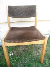 CHAISE DE SALON  EN BOIS MASSIF ASSISE & DOSSIER EN VELOURS VINTAGE