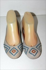 GEOX Respira Ballerines Cuir Gris Clair Doublées Cuir T 37 TBE