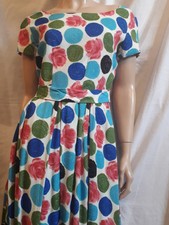 PUR VINTAGE  60  ROBE  T38/40 VTG DRESS COUTURE MAISON