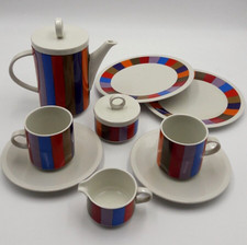 SERVICE A CAFE SANTIAGO VILLEROY  BOCH TASSE SUCRIER POT LAIT ASSIETTE CAFETIERE