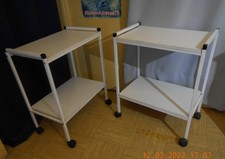 2 Dessertes Tables sur roulettes Salon Cabinet Service soin Esthétique Guéridons