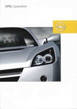 Catalogue Brochure Opel Speedster 02/2003 Suisse en français
