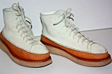 YUKETEN Chaussures Homme Luxe Boots Lacets Bicolore T 43 TBE