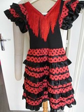 ROBE FLAMENCO ENFANT TAILLE 4 ANS, MARQUE YOREMY, ÉTAT PARFAIT