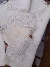 lot de 5 mouchoirs, pochettes  anciens de mariage