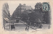 Carte postale ancienne HAUTE-GARONNE TOULOUSE 53 la rue Alsace-Lorraine timbrée