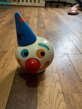  kiri le clown tirelire en bois