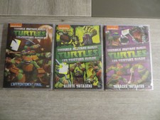 3 dvd les tortues ninja alerte mutagène,menaces mutantes et l'affrontement final