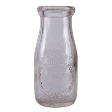 Victor Dairies Half Pint Creamer Milk Bottle Pennsylvania