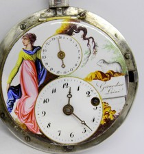 Magnifique montre à coq / antique verge pocket watch /  spindel taschenuhren