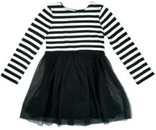 Bébé Fille Bébé Rayure Manche Longue Maille Jupe Tutu Robe 3 Mois Pour 5 Ans