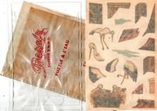 5 Planches PUZZALO - Puzzle à l' Eau - 1960 - Decalcomanie - Transfert -