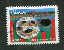 Timbre FRANCE oblitéré YT n° AA 451 - Gastronomie : CAVIAR d'Aquitaine - 2010