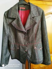 Veste grise et rouge Marque Femme je vous aime T 46 TBE