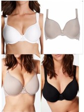 Nouveau femme m&s LÉGER COMME L'AIR Full Cup Soutien-gorge baleiné plongeant T-Shirt Soutien-gorge 30-42 DD-G