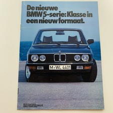 BMW 5 serie orig brochure catalogue Prospekt 518 520 525i 528i E28 8p A4 1981 NL