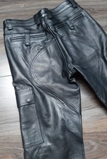 PANTALON CUIR CARGO W34 LEATHER MANIACS LEDER CUIR GAY SKIN POLICE BREECHES ROB 