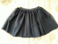 Jupe voile bleu marine avec paillettes 6/8 ans